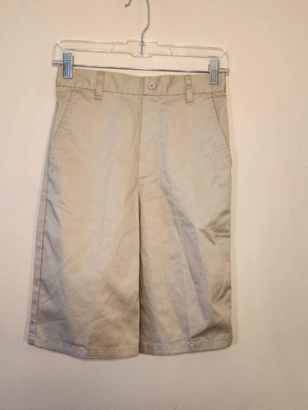 French Toast Khaki pull on uniform shorts youth size 14
